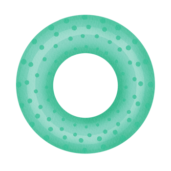 Lifesaver Ring watercolor illustration png