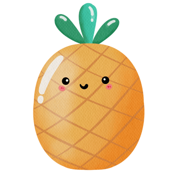 illustration pineapple smile png