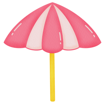 watercolor Umbrella pink png