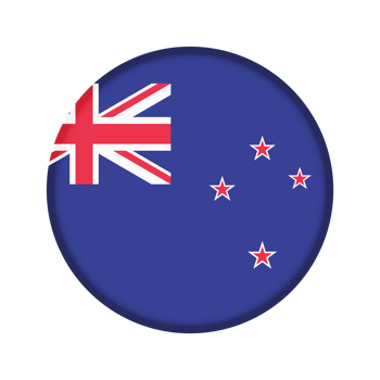 Round flag of New Zealand png