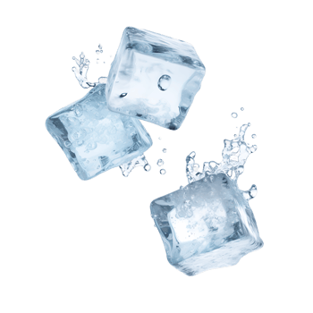 Subzero Soar Cutouts of Flying Ice Cubes png