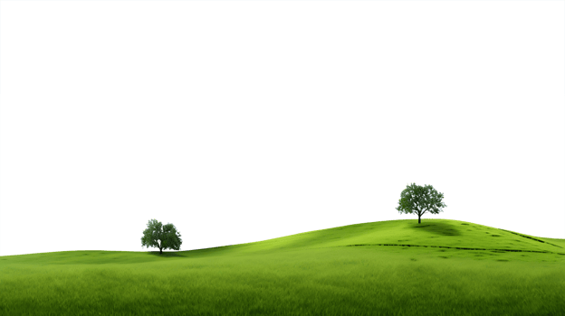 Idyllic Cutouts of Rolling Green Hills png