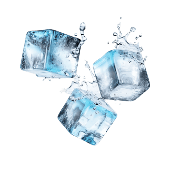 Arctic Airborne Ice Cube Silhouettes in Ascension png