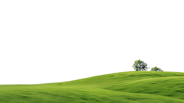 Tranquility Cutouts of Green Hills Landscape png