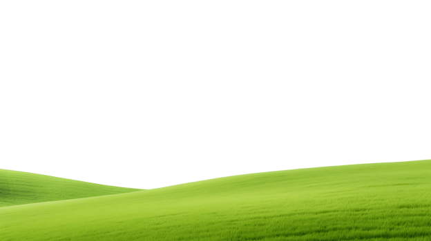 Dreamy Cutouts of Green Hills Landscape png
