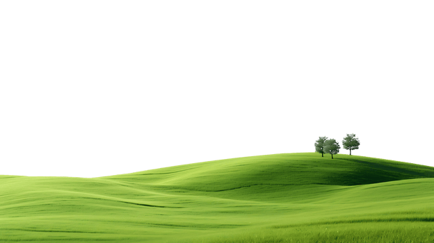 Lush Green Hills Silhouettes png