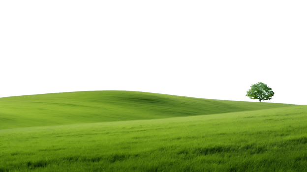 Tranquil Cutouts of Verdant Hills Landscape png