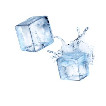 Dynamic Cutouts of Flying Ice Cubes png