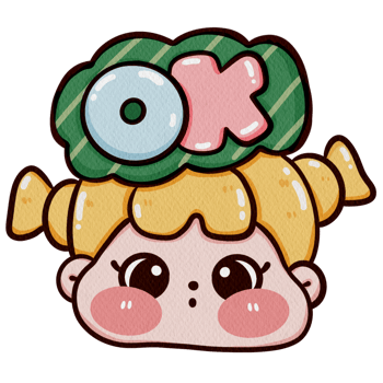 Watercolor illustration of a cute girl say ok png