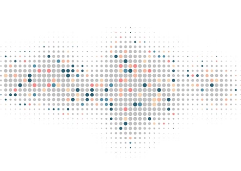 Abstract background with halftone dots pattern design vector