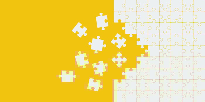 Puzzle icon background simple design vector