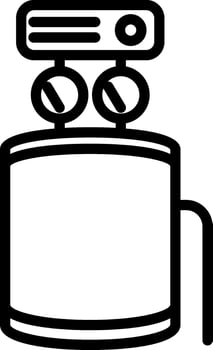 Combination Boiler Water Heater Icon vector