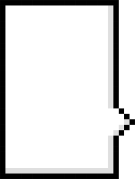 8bit retro game pixel speech bubble balloon icon sticker memo keyword planner text box banner png