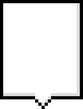 8bit retro game pixel speech bubble balloon icon sticker memo keyword planner text box banner png