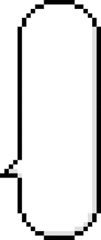 8bit retro game pixel speech bubble balloon icon sticker memo keyword planner text box banner png