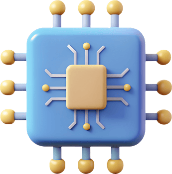 circuit, board, icon, 3D, minimal, simple, technology, ai, artificial, intelligence, computer, digital, electronic, network, data, system, processing, chip, microchip, hardware, software, future png