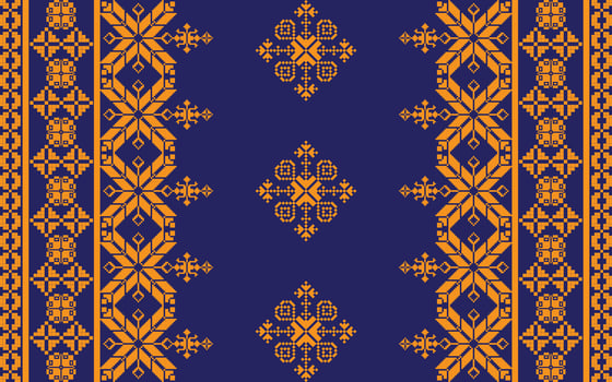 Elegant Textile Border with Floral Motif.Vintage Textile Border for Classic Designs.Colorful Textile Border with Geometric Patterns vector