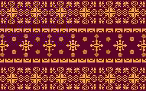 Elegant Textile Border with Floral Motif.Vintage Textile Border for Classic Designs.Colorful Textile Border with Geometric Patterns vector