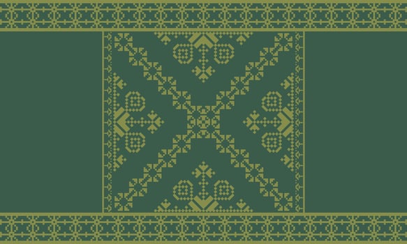 Elegant Textile Border with Floral Motif.Vintage Textile Border for Classic Designs.Colorful Textile Border with Geometric Patterns vector