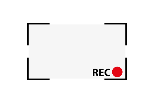 Flat design REC frame icon. png