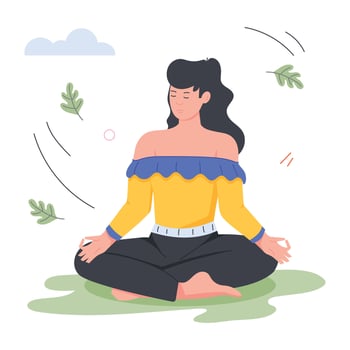 Park Activities Flat Illustrations vector