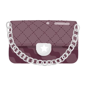 Stylish Ladies Bags Flat Stickers vector