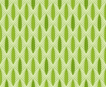Cereal ears seamless pattern vector