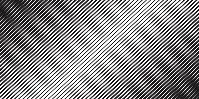Halftone diagonal stripes lines in black and white. Stripes gradient pattern shape for background design. vector