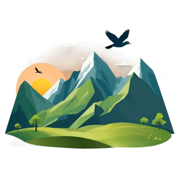 Green mountains graphics png