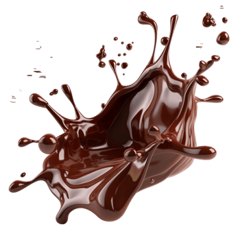chocolate splash AI-Generated png