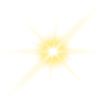 Golden light lens flares png
