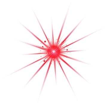 Red light lens flares png