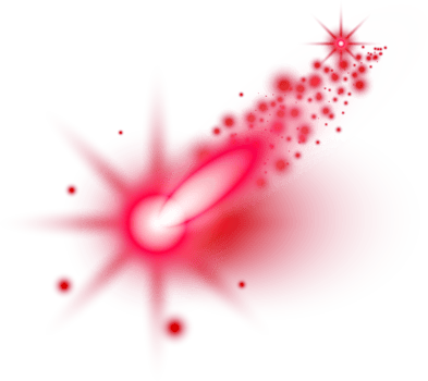 Red light lens flares png