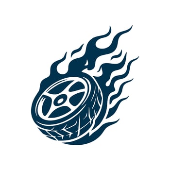 Tire logo. Tires logo design template. silhouette wheel vector