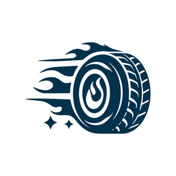 Tire logo. Tires logo design template. silhouette wheel vector