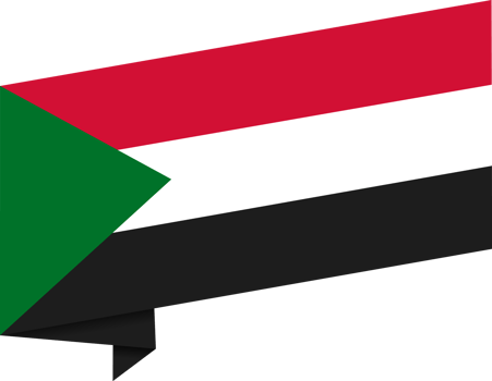 Sudan flag wave png