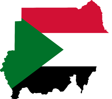 Sudan map flag png
