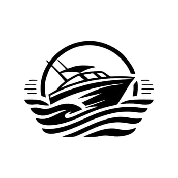 Speed boat logo icon design. Speed boat illustration vector