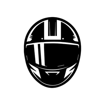 Motorcycle helmet icon set. Racing team helmet illustration vector