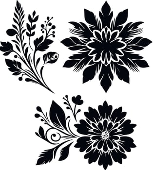 Floral Background with butterfly element for design vector