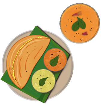 Dosa South Indian png