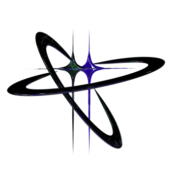 3d chrome purple saber y2k element png