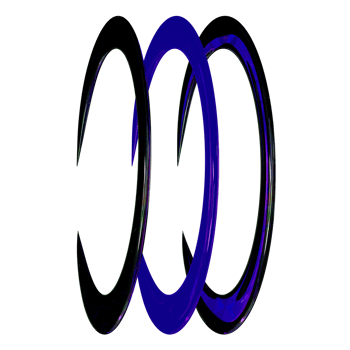 3d y2k chrome ring element png
