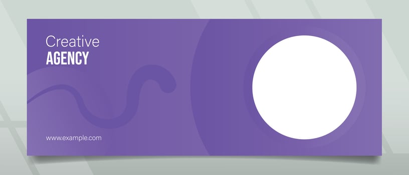 Creative Agency Purple Banner Design vector