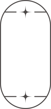 Outline frame with stars. Aesthetic border element. Minimal graphic arch shape. Y2k modern simple abstract figure with sparkles. Trendy geometric ellipse window. png