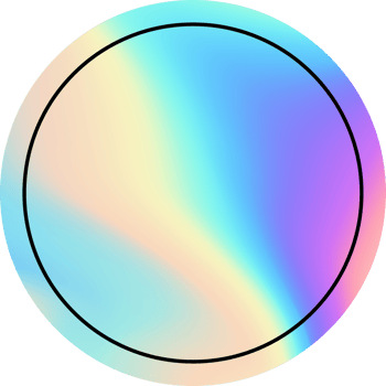 A circle with a rainbow colored background png
