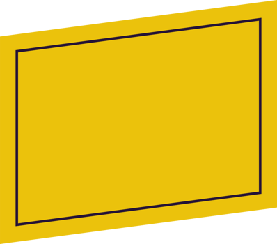 A yellow square with a black border png