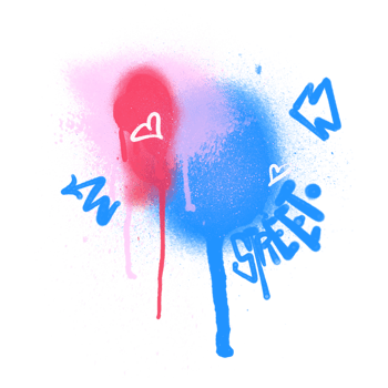 spray drips shape graffiti style background png
