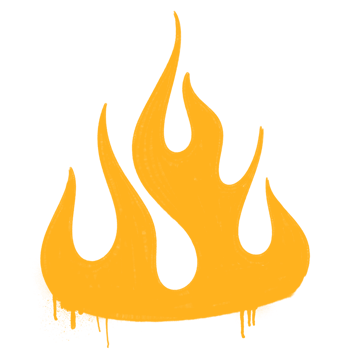 spray flame fire graffiti style element png