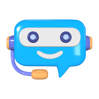 AI Chatbot 3D Illustration Icon png